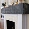 Ekena Millwork Sandblasted Faux Wood Fireplace Mantel, Vintage Ash, 4"H x 6"D x 60"W MANUSD04X06X60VS